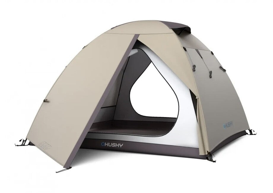 Husky Bird 3 Plus ultralight Expeditionszelt für 3 Personen, Black Coating light brown