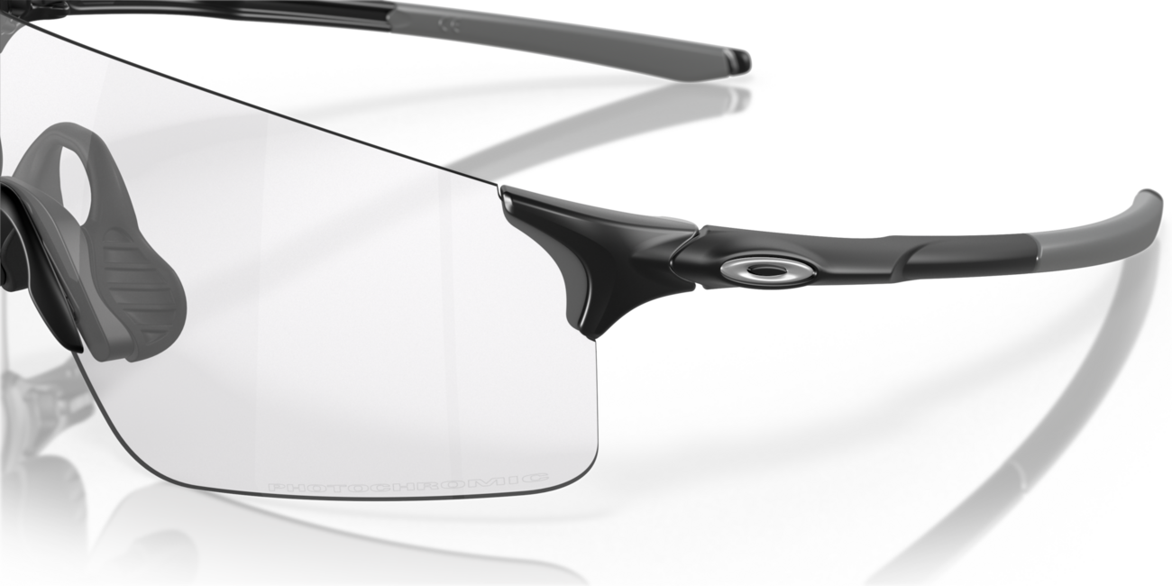 Oakley EVZERO BLADES fotochrome brille mit rahmen matte black und mit dias clear 50% black irid photo