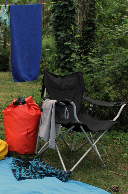 BasicNature Comfort Travel Chair, Schwarz