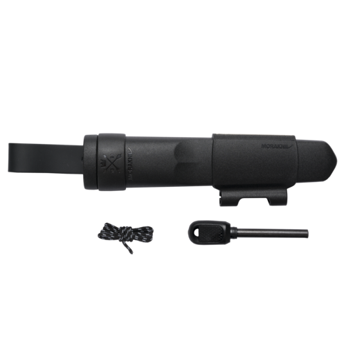 Morakniv Garberg BlackBlade Outdoor Knife with Survival Kit, Black