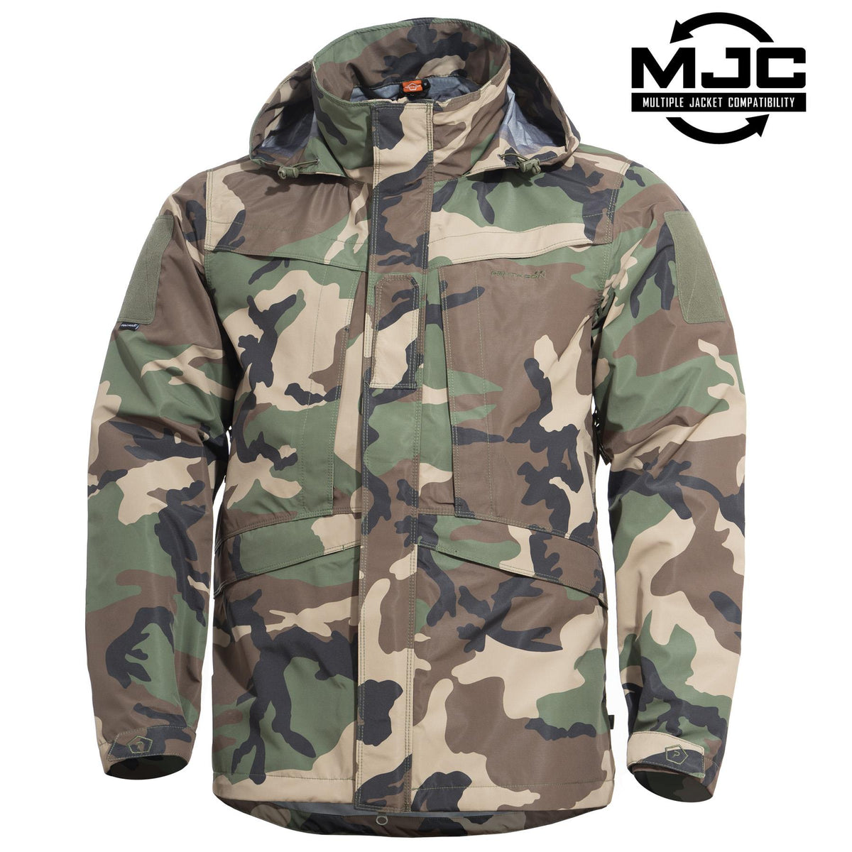 Pentagon Hurricane Herren Winterjacke, camo woodland