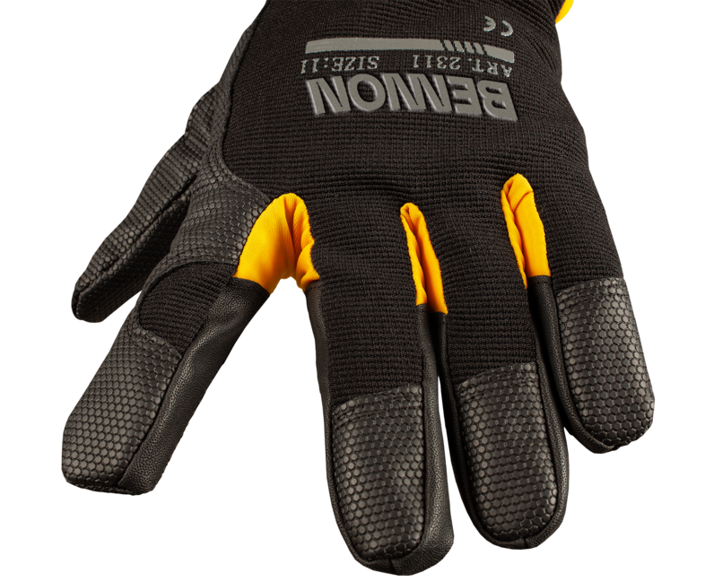 BENNON KALYTOS WTR handschuhe, schwarz/gelb