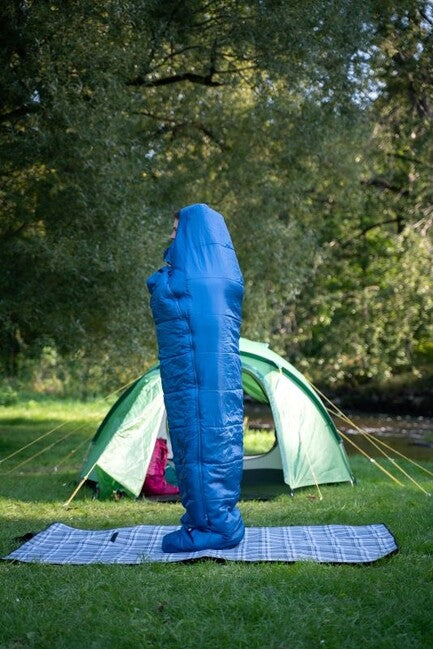 HUSKY Plus Synthetic Three-Season Extended Sleeping Bag -10°C, Navy Blue