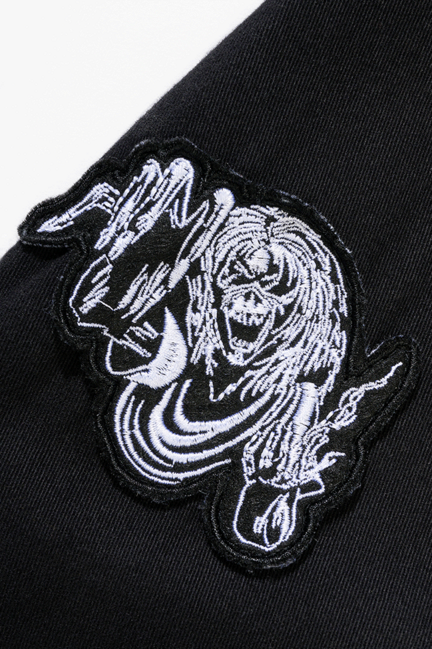 Brandit Iron Maiden Eddy Πουκάμισο Μακριά Μανίκια Vintage, Μαύρο