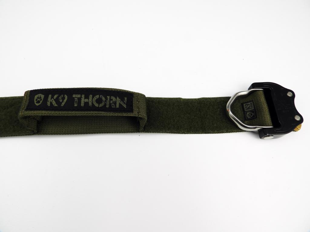 K9 Thorn Cobra-Echo obojok 38 mm s rukoväťou, olivový
