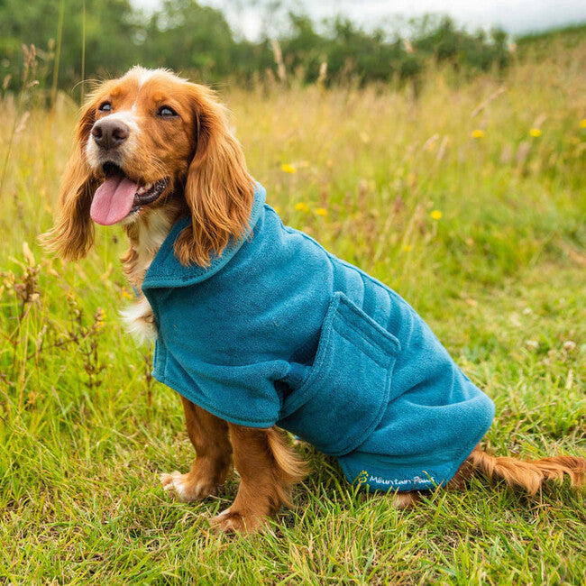 Mountain Paws Dog Robes, Medium, Blue