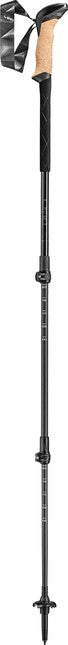 LEKI Black Series Carbon Μπαστούνια Trekking, Μαύρο-Μαύρο Γκρι-Σκούρο Ανθρακί, 100 - 135 cm