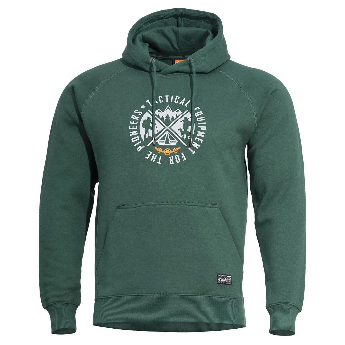 Pentagon Phaeton Hood men's hoodie "Pioneers", SpringBok Green