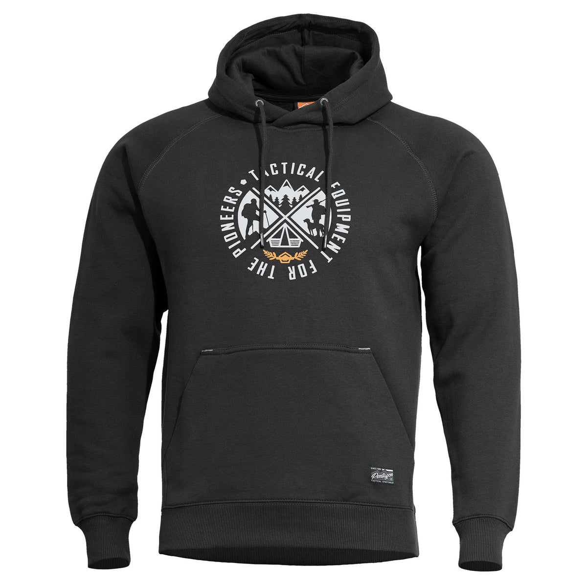 Pentagon Phaeton Hood men's hoodie "Pioneers", black