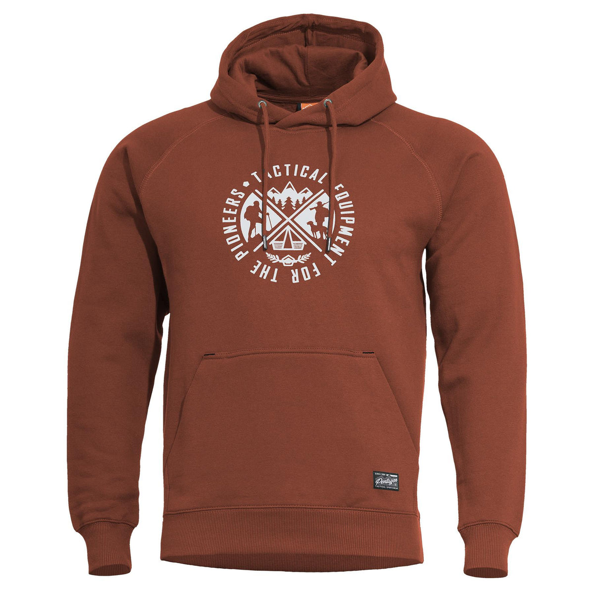 Pentagon Phaeton Hood men's hoodie "Pioneers", maroon red