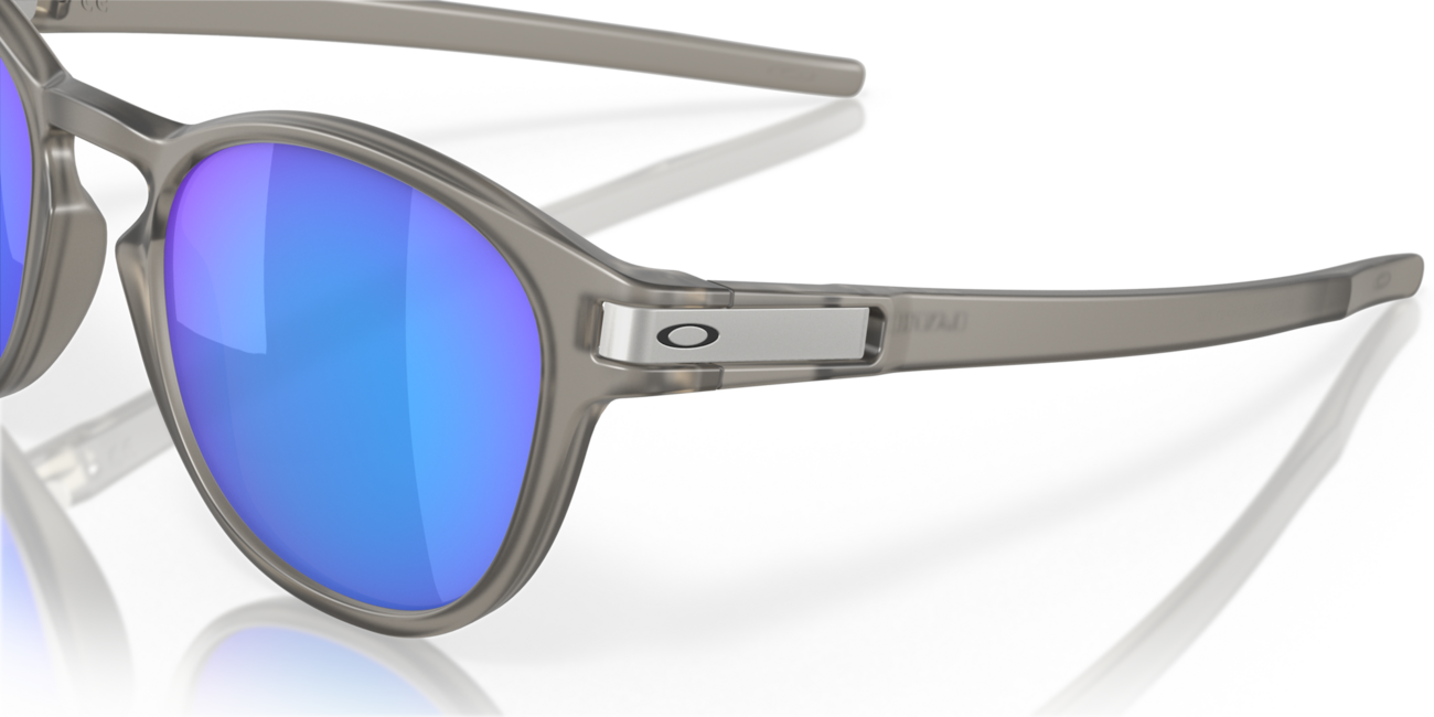 Oakley LATCH Sunglasses, Matte Grey Ink Frame with Prizm Sapphire Iridium Polarized Lenses, 53