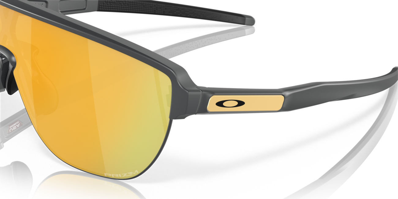 Oakley Corridor Sunglasses, Matte Carbon Frame, Prizm 24K Lenses, 42
