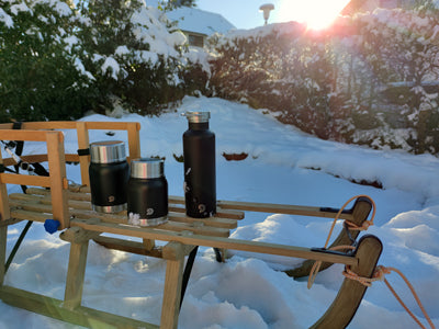 Origin Outdoors Thermal Container Stainless Steel 1L, Black
