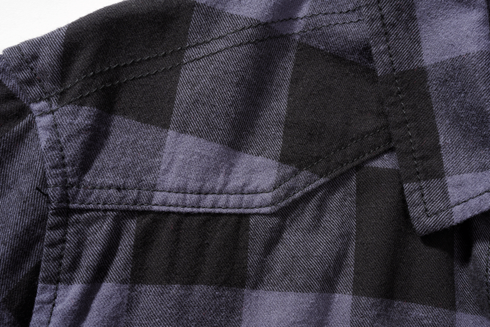 Brandit Check kurzarmhemd, schwarz/grau
