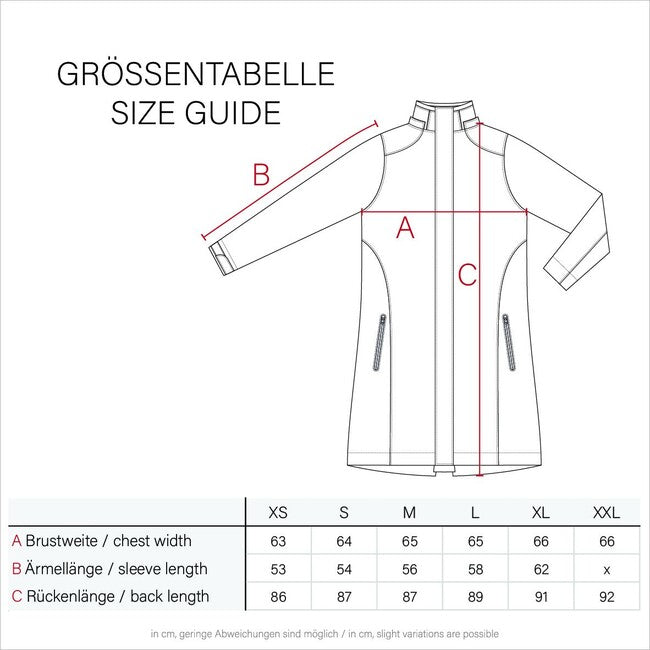 Navahoo Deike damen Winter Regenjacke mit Kapuze, Wein