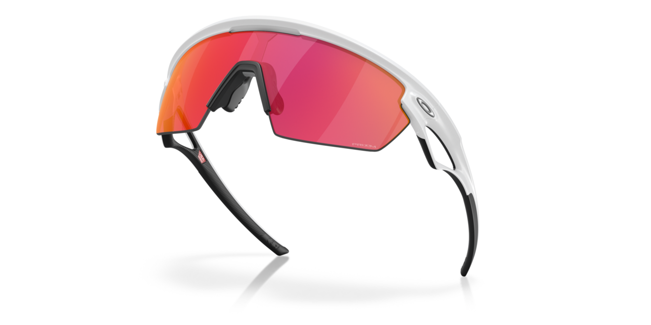 Oakley SPHAERA sonnenbrille mit rahmen Matte White und mit dias Prizm Field 36