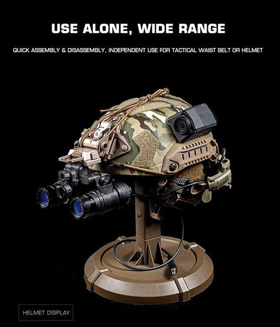 DRAGOWA Tactical Ocelot Adjustable Tactical Equipment Stand, Black