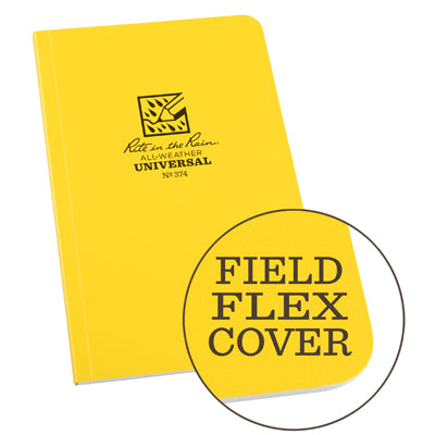 Rite in the Rain Field-Flex All Weather Buch Gelb Nr. 374
