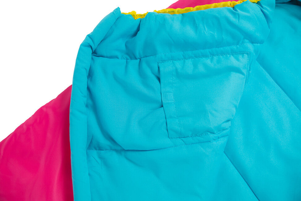 Grüezi-Sack Bunter Grüezi Kids Schlafsack rosa