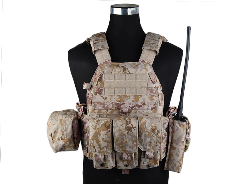 Emersongear LBT6094A Plate Carrier with 3 Pouches, AOR1 500D