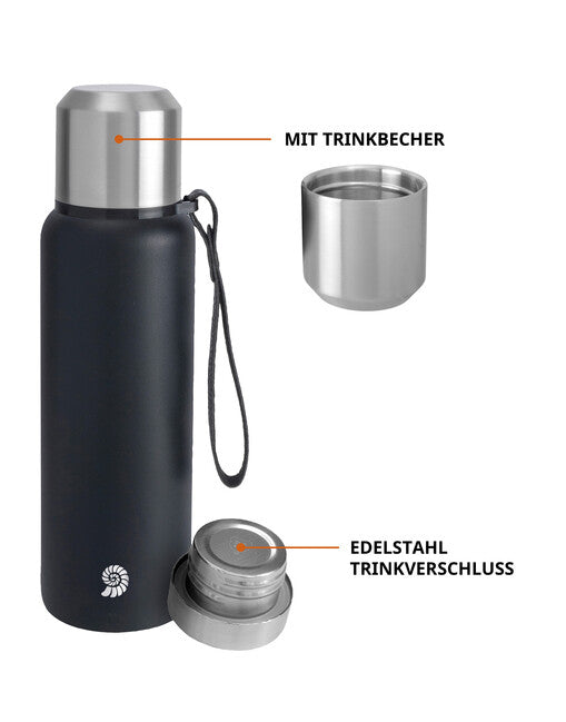 Origin Outdoors PureSteel Vacuum Thermos 0.75L, Black