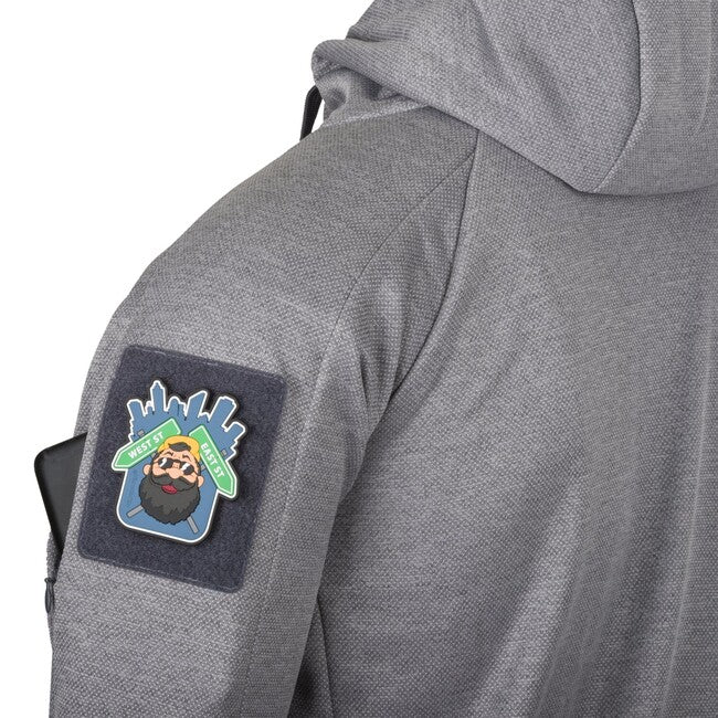 Helikon-Tex Urban Tactical Hoodie Full Zip, Melange Black-Grey