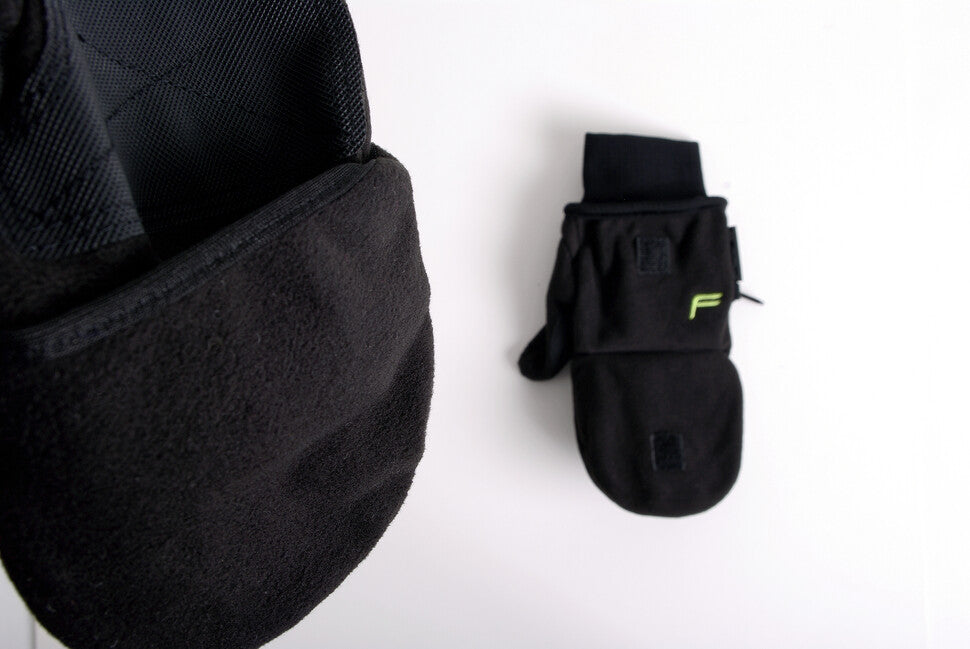 F ront-open handschuhe, schwarz