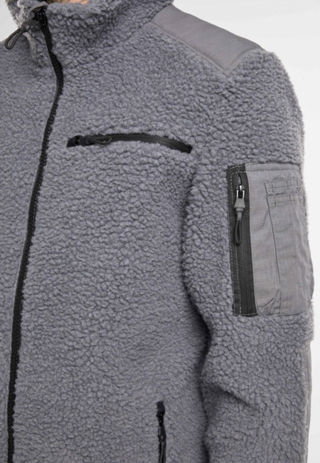 Brandit Ramble Teddyfleece Men's Jacket, Anthracite