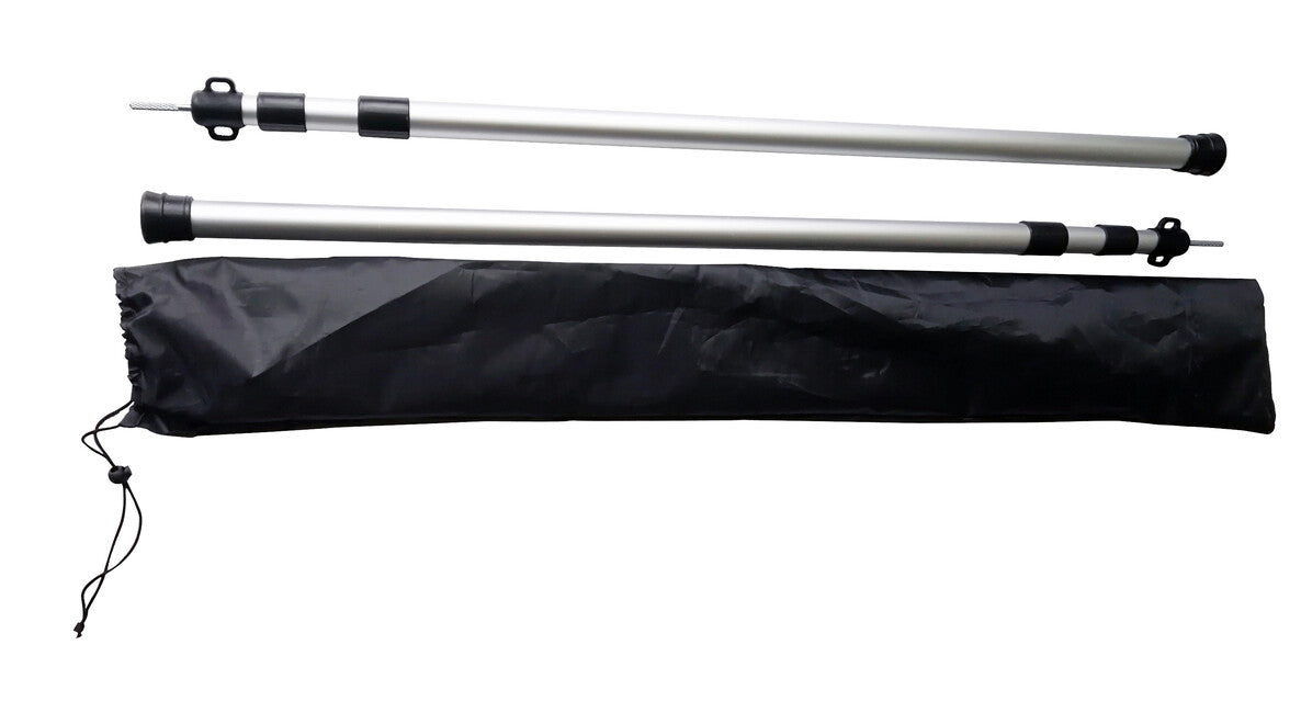 BasicNature Alu-Teleskopstangen groß 100-240 cm 2 Stück