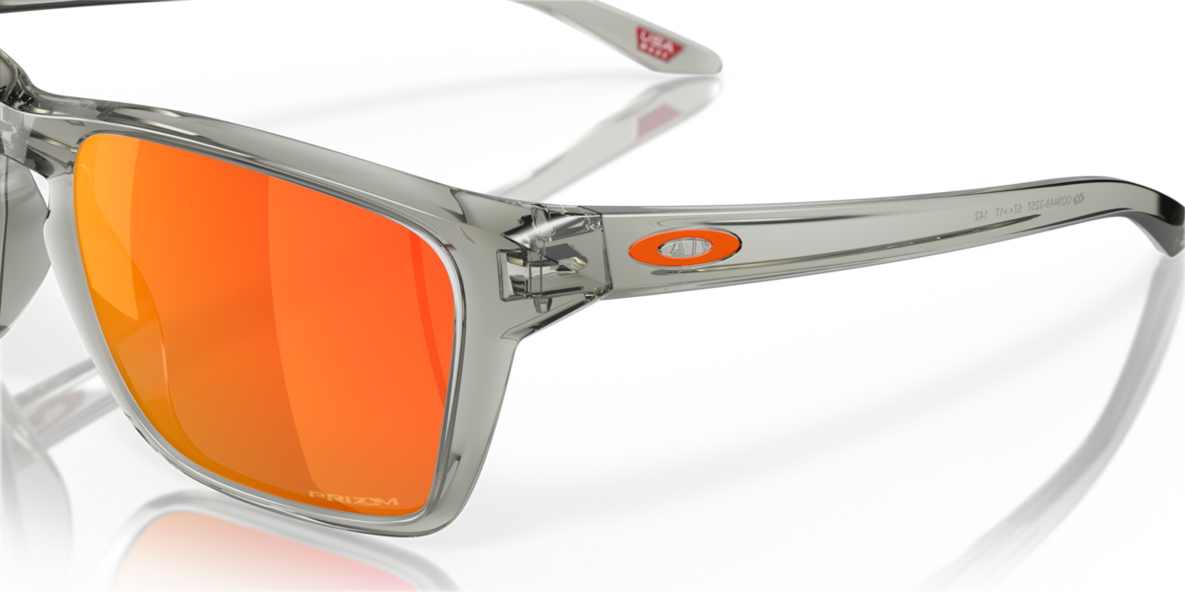Oakley SYLAS Sunglasses, Grey Ink Frame, Prizm Ruby Lenses, 57