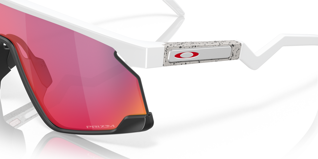 Oakley BXTR Sunglasses 39, Matte White Frame, Prizm Road Lens