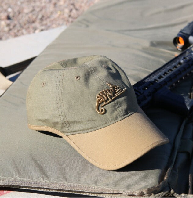 Helikon-Tex PolyCotton Ripstop Cap, Coyote/Olive Green