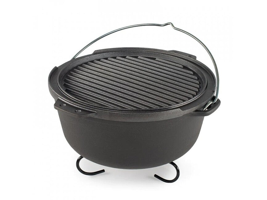 GSI Outdoors Guidecast Griddle σχάρα από χυτοσίδηρο διπλής όψης 260 mm