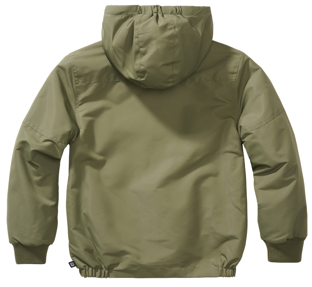 Brandit Windbreaker detská frontzip bunda, olivová