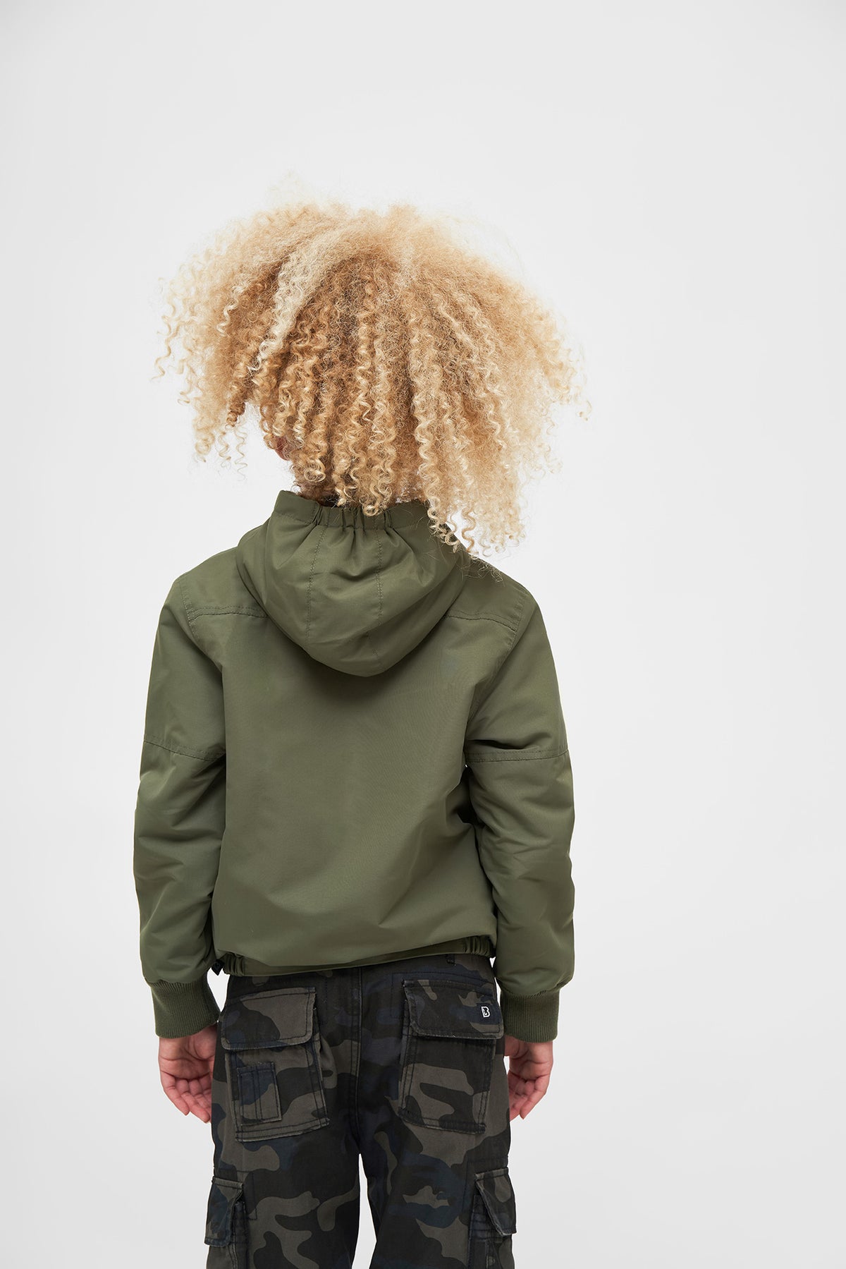 Brandit Windbreaker detská frontzip bunda, olivová