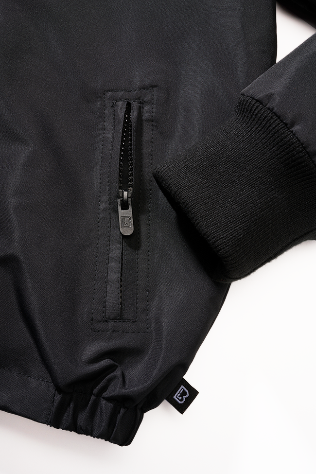 Brandit Windbreaker Frontzip detská bunda, čierna