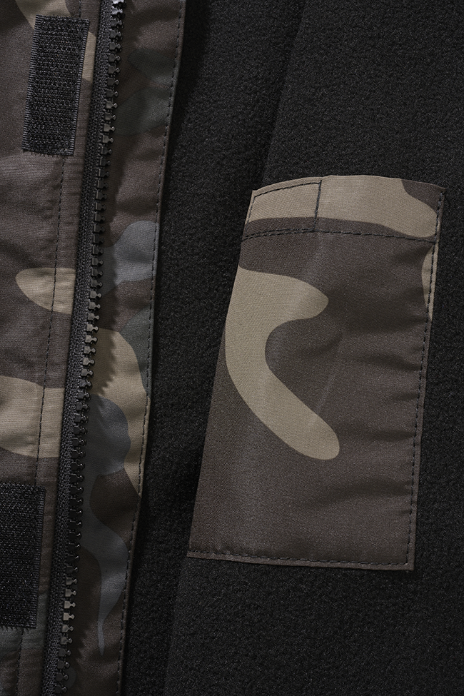Brandit Windbreaker Frontzip detská bunda, Darkcamo