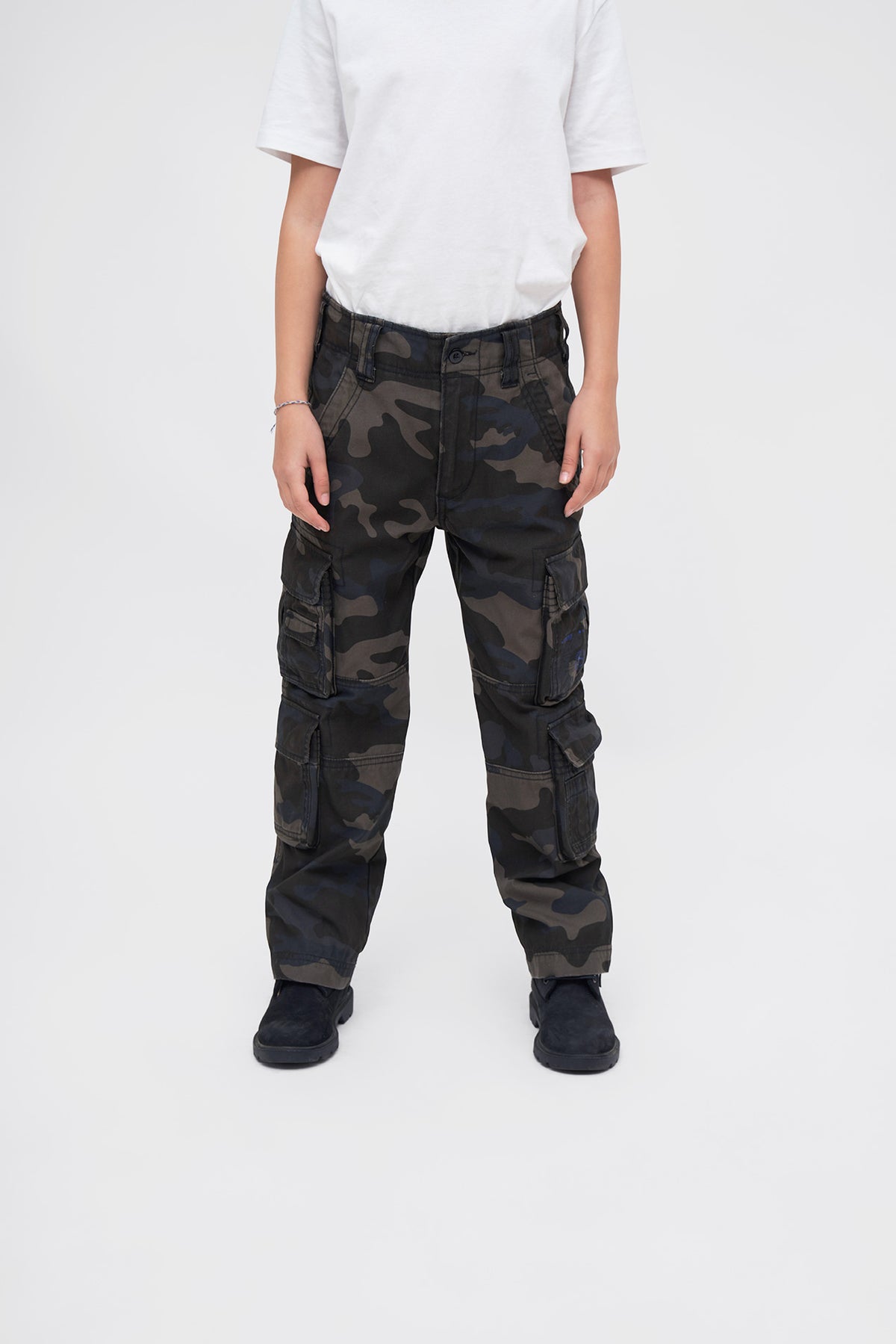 Brandit Pure detské nohavice, darkcamo