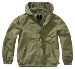 Brandit Summer Frontzip Windbreaker Kinderjacke, oliv
