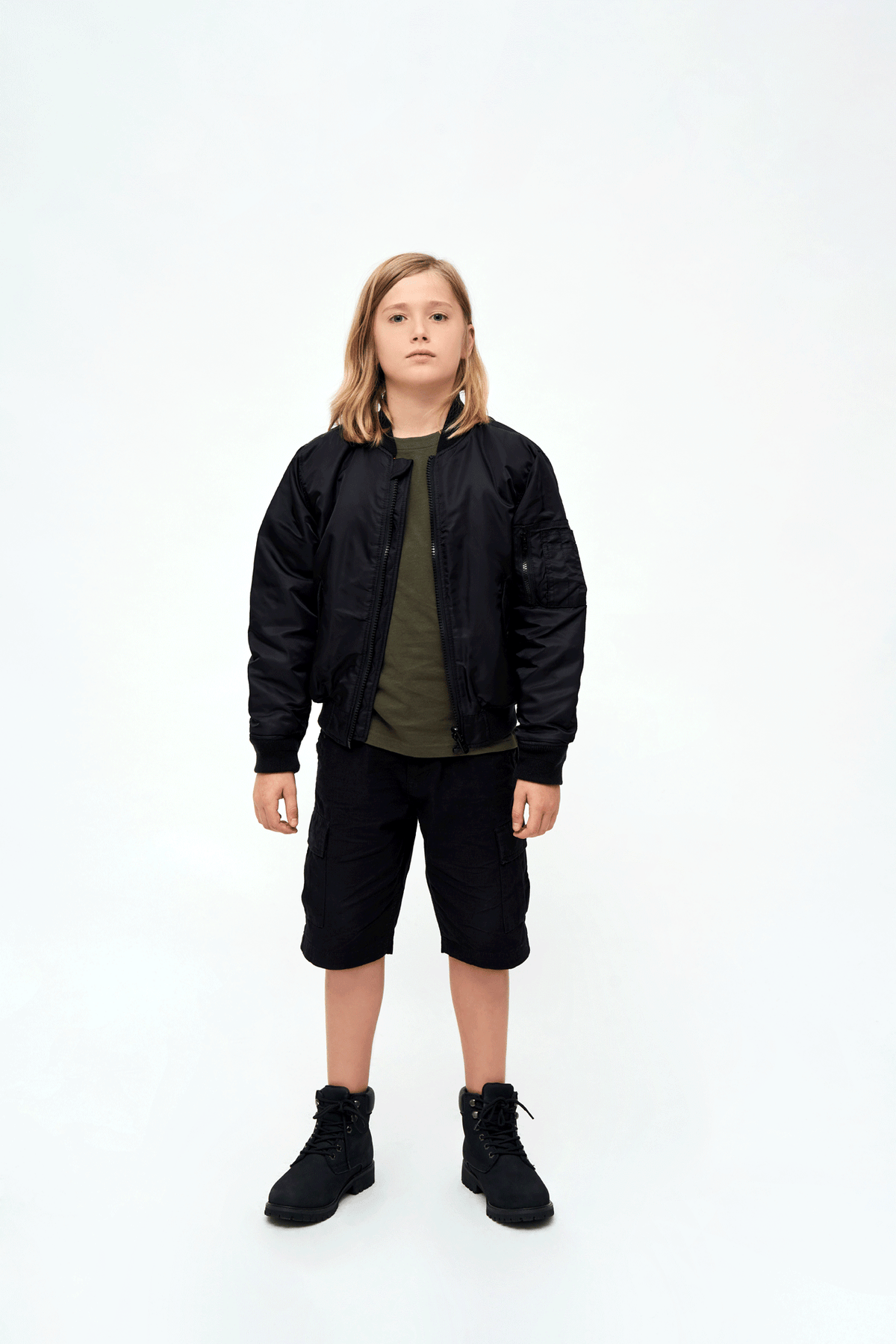 Brandit MA1 detská bunda, čierna