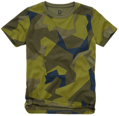 Brandit Kinder-T-Shirt mit kurzen Ärmeln, Swedish camo