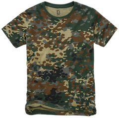 Brandit Kinder-T-Shirt mit kurzen Ärmeln, Flecktarn