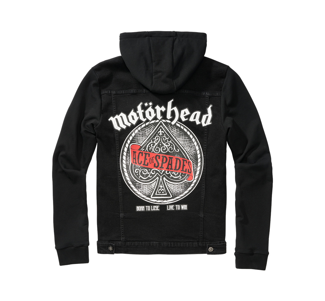 Brandit Motörhead Cradock denim bunda, čierna-čierna