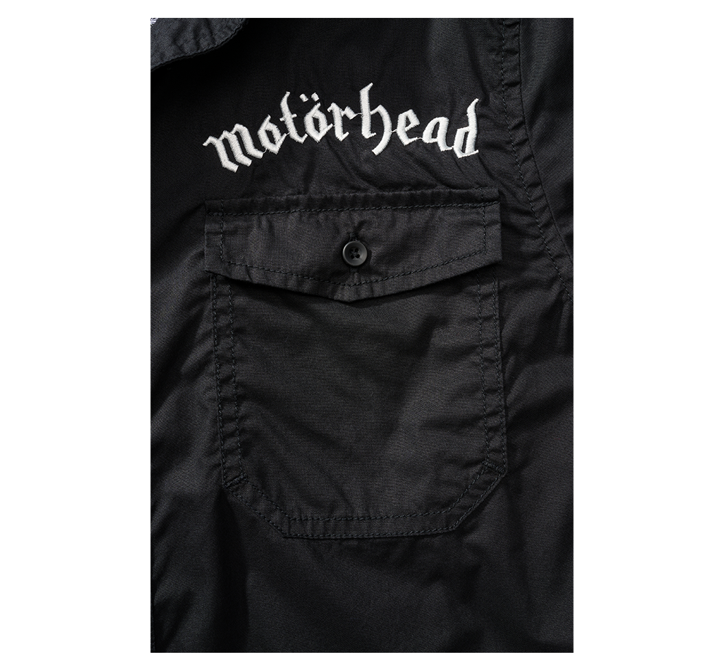 Brandit Motörhead košeľa s krátkymi rukávmi, čierna