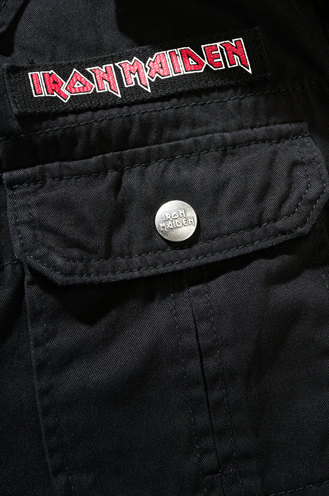 Brandit Iron Maiden NOTB vintage košeľa bez rukávov, čierna