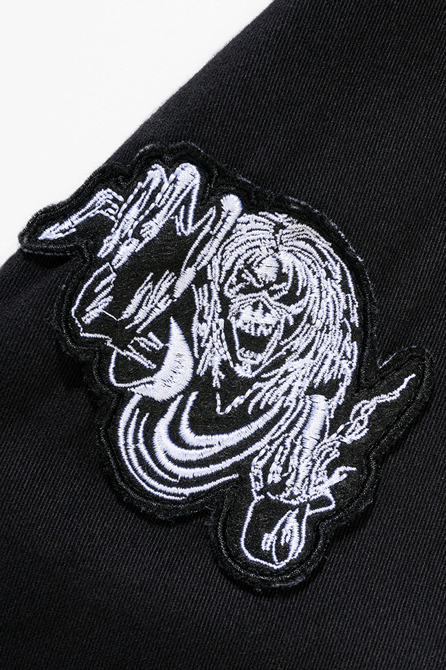 Brandit Iron Maiden Eddy košeľa s dlhými rukávmi Vintage, čierna