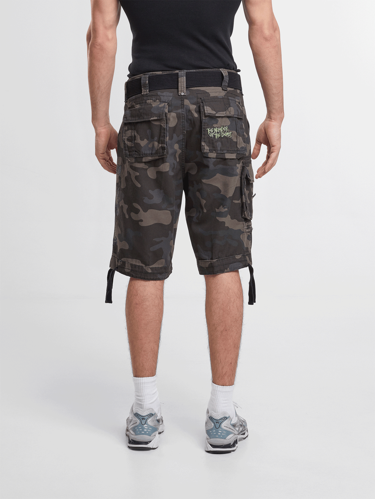 Brandit Iron Maiden The Number of The Beast kraťasy Savage, darkcamo