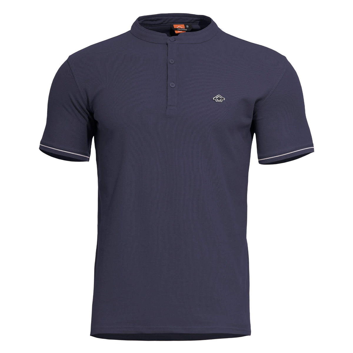 Pentagon T-Shirt Levantes Henley Stripes, navy blue