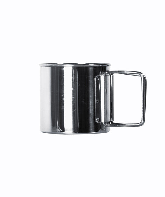 BasicNature Space Safer Mini Stainless Steel Mug 0.35L Folding Handle