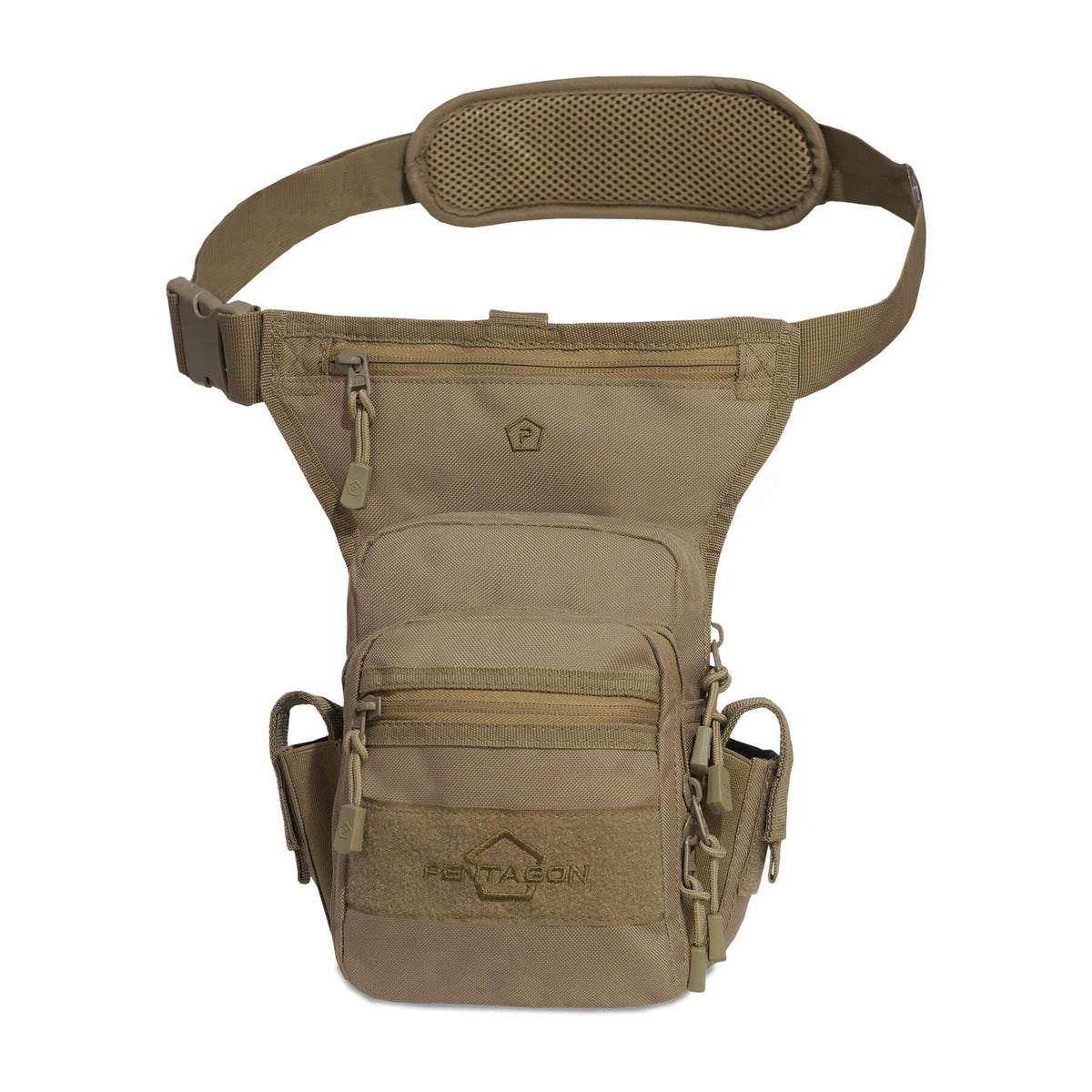 Pentagon Max-S Concealed Carry Thigh Bag, Coyote